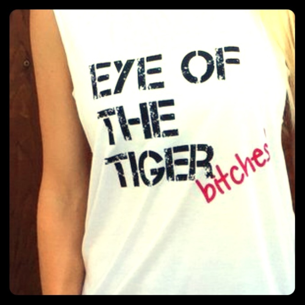 Womens adult humor workout inspired muscle tank